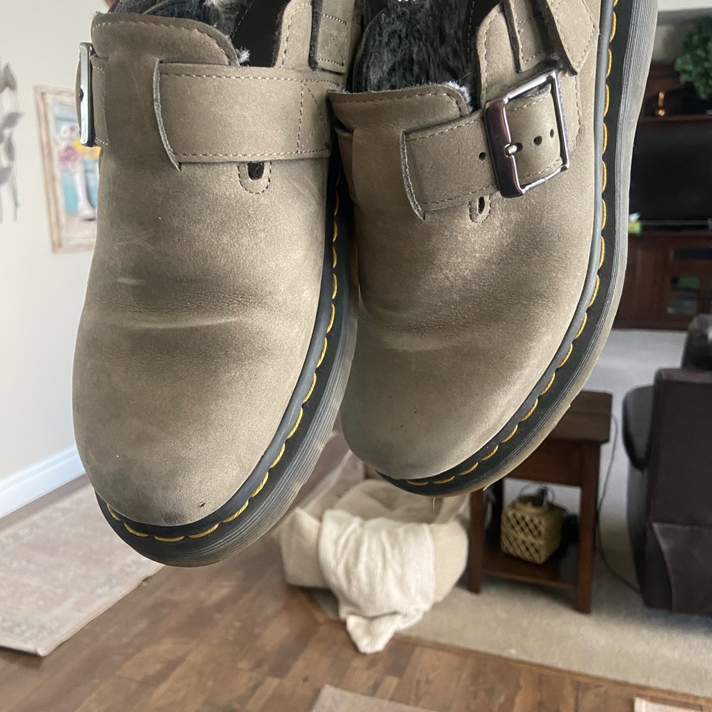 Dr. Martens Jorge II faux fur lined slingbacks